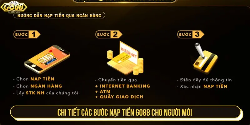 Chi tiết các bước nạp tiền Go88 cho người mới
