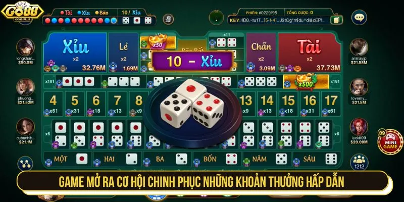Game mở ra cơ hội chinh phục những khoản thưởng hấp dẫn