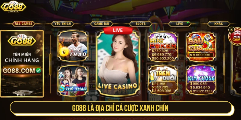 GO88 là web cá cược xanh chí được nhiều ng