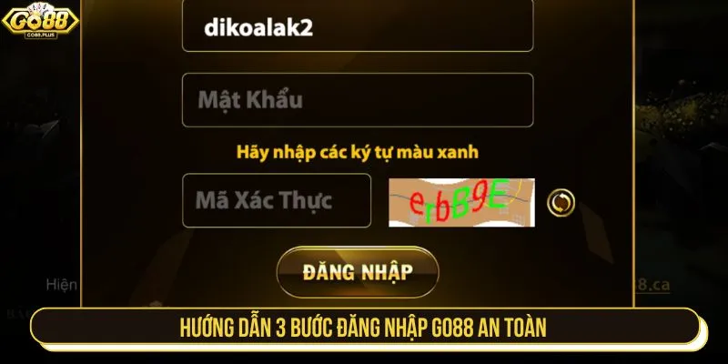 Hướng dẫn 3 bước đăng nhập GO88 an toàn