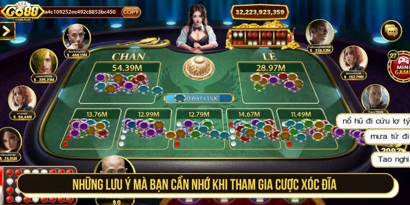 Những lưu ý mà bạn cần nhớ khi tham gia cược xóc đĩa