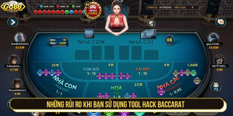 Những rủi ro khi bạn sử dụng Tool Hack Baccarat